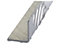 Cornière égale damier aluminium brut 30 x 30 mm, 2 m