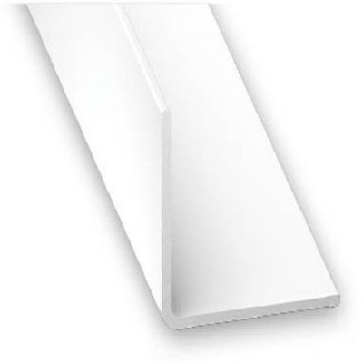 Cornière égale en PVC CQFD 2002-68590 blanche l.40 x H.40 mm longueur 1 m