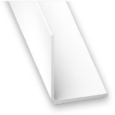 Cornière égale PVC blanc - 50 x 50 mm - CQFD