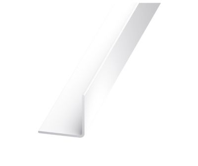 Cornière égale PVC blanc 7 x 7 mm, 1 m