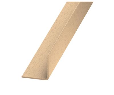Cornière égale PVC hêtre 20 x 20 mm, 2 m