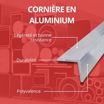 Corniere inegale alu 30x20 ep 2 mm, Longueur : 3 metres - Comment Fer