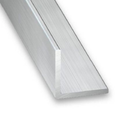 Cornière inégale aluminium brut 15 x 10 mm. Ep. 1 mm. Longueur 2 m