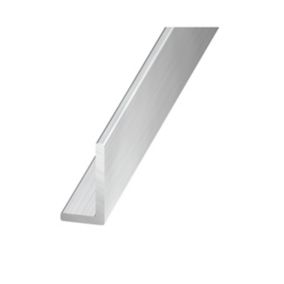 Cornière inégale aluminium brut 25 x 15 mm, 2 m