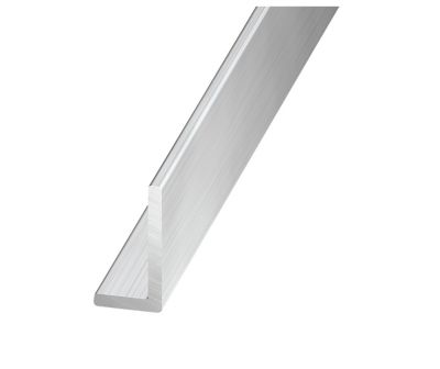 Cornière inégale aluminium brut 40 x 10 mm, 1 m