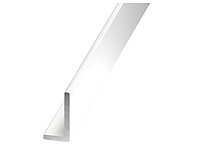 Cornière inégale aluminium laqué blanc 30 x 20 mm, 1 m