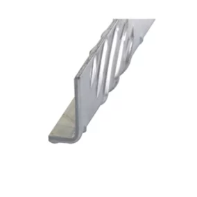Cornière inégale damier aluminium brut 30 x 50 mm, 2 m