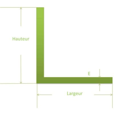 Corniere inox 30x30 ep 3 mm, Longueur : 2 metres - Comment Fer
