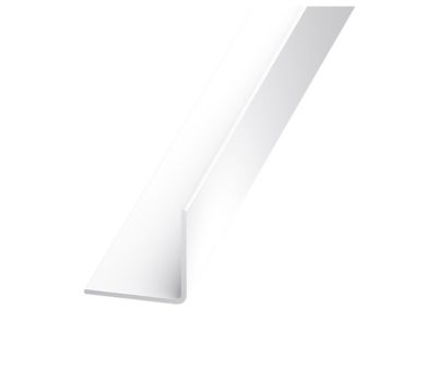 Cornière PVC blanc 10 x 10 mm, 2,5 m