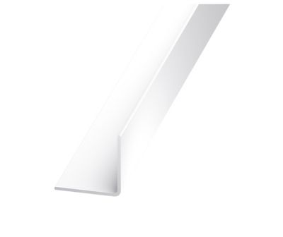 Cornière PVC blanc 20 x 20 mm, 2,5 m
