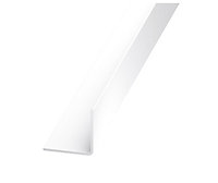 Cornière PVC blanc brillant 20 x 20 mm, 1,3 m