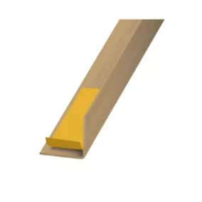 Cornière PVC chêne auto-adhésive 20 x 20 mm, 1.30 m