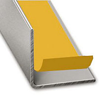 Cornière PVC gris titane auto-adhésive 20 x 20 mm, 1.30 m