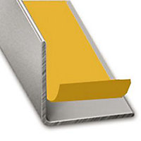 Cornière PVC gris titane auto-adhésive 20 x 20 mm, 2.60 m