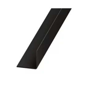 Cornière PVC noir brillant 20 x 20 mm, 2,5 m