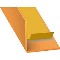 Cornière PVC orange auto-adhésive 20 x 20 mm, 1.30 m