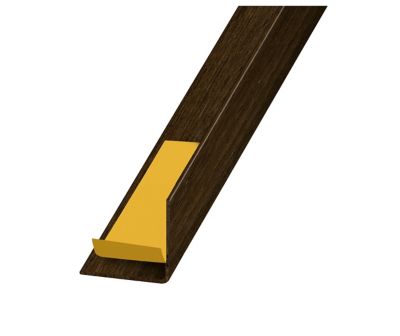 Cornière PVC wengé auto-adhésive 30 x 30 mm, 1.30 m