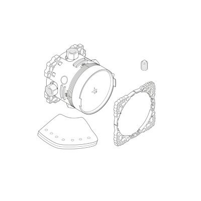 Corps d'encastrement sans arrêt préalable, pour mitigeur de douche encastré - 16,4x10,5x16,4cm - BlueBox