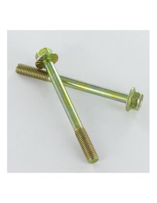 Corps de boulon filetage partiel Tête hexagonale TH M5X55 Filetée sur 16 Embase collerette crantée Classe 6.8 - 1 pièce