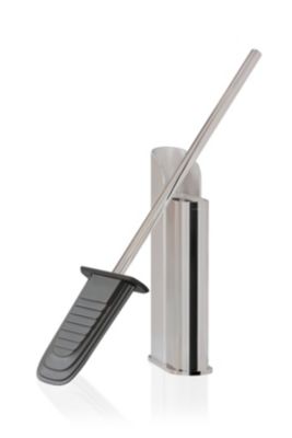 COSMIC Brosse de Toilette en Silicone au Design Flexible et Ultrafine. Porte-brosse de Sol ou Mural pour WC. Porte-brosse de Coule