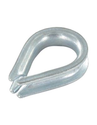 Cosse coeur LEGERE Pour Câble De 18 Acier zingué - 5 pièces