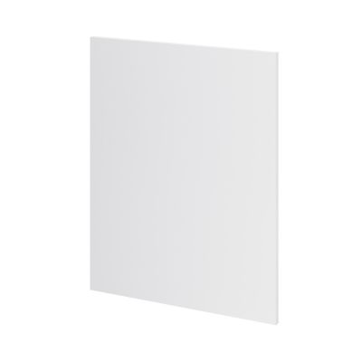 Côté de remplacement bas droit Goodhome Garcinia gris clair brillant H. 72 cm x l. 57 cm x Ep. 18 mm