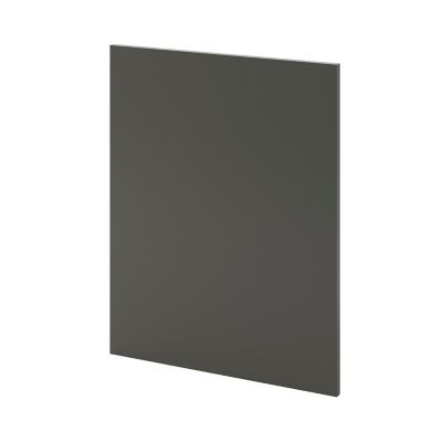 Côté de remplacement bas droit Goodhome Stevia/Garcinia anthracite brillant H. 72 cm x l. 57 cm x Ep. 18 mm
