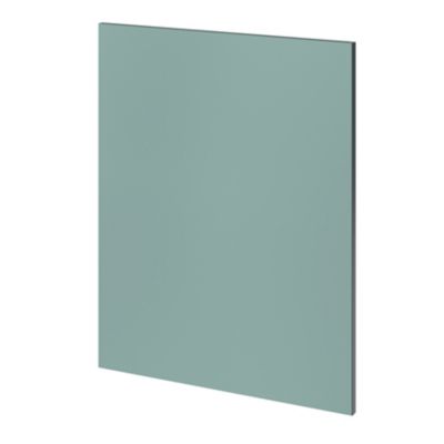 Côté de remplacement bas droit Goodhome Stevia vert mat H. 72 cm x l. 57 cm x Ep. 18 mm