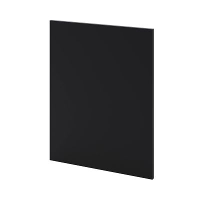 Côté de remplacement bas gauche Goodhome Pasilla noir H. 72 cm x l. 57 cm x Ep. 18 mm