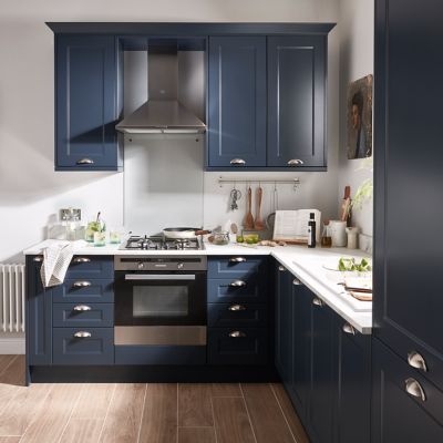 Côté de remplacement haut Goodhome Artemisia bleu H. 72 cm x l. 32 cm x Ep. 18 mm