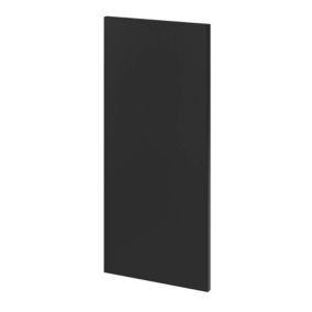 Côté de remplacement haut Goodhome Stevia noir mat H. 72 cm x l. 32 cm x Ep. 18 mm