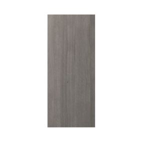 Côté de remplacement pour 1/2 colonne électroménager GoodHome Chia décor chêne grisé H. 135.1 cm x l. 57 cm x Ep. 18 mm