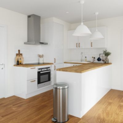 Côté de remplacement pour hotte Goodhome Stevia/Garcinia blanc H. 32 cm x l. 36 cm x Ep. 18 mm