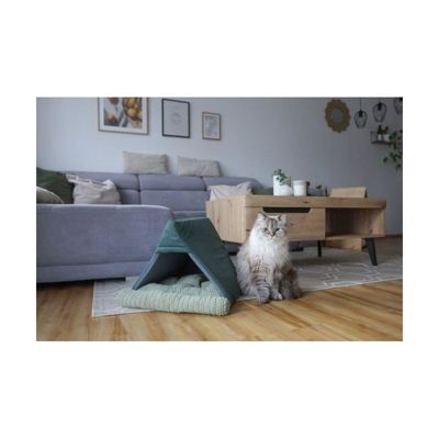 Couchette pour chats - KERBL - ANNE - 45 x 40 x 34 cm - Vert