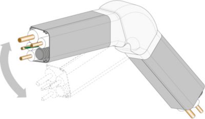 Coude ajustable pour goulotte 80 x 60 mm spécial climatiseur fixe Autogyre