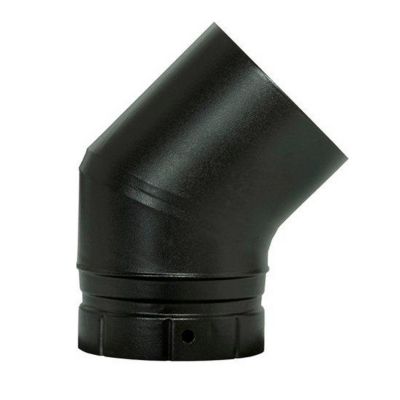 Coude émaillé segmenté Noir 45° x ø130 Poujoulat