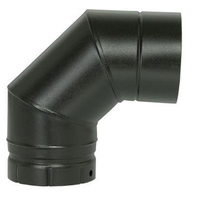 Coude émaillé segmenté Noir 90° x ø80 Poujoulat