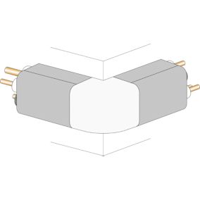 Coude extérieur 90° pour goulotte 80 x 60 cm spécial climatiseur fixe Autogyre