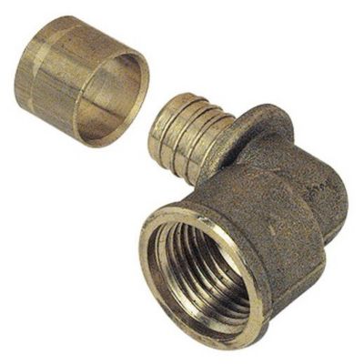 Coude femelle fixe et raccord à glissement PER D12 3/8'' - GARIS - 2307-12-12