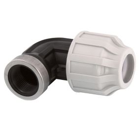 Coude femelle polypropylène à compression Ø25 femelle 3/4 (20x27) Fitt