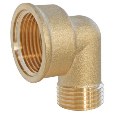 Coudé laiton femelle 20/27 (3/4") mâle 15/21 (1/2")