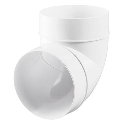 Coude mâle VMC angle 90 degrés PVC blanc RB BLAUPLAST - Diamètre (mm) 100