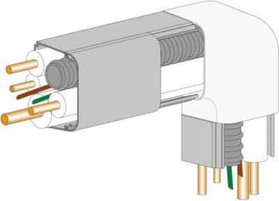 Coude plat 90° pour goulotte 80 x 60 mm spécial climatiseur fixe Autogyre