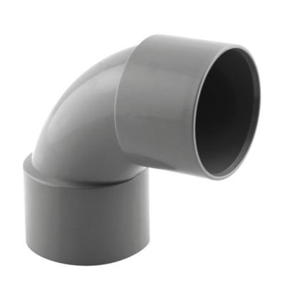 Coude pvc femelle femelle Fitt gris 87° ø40 mm