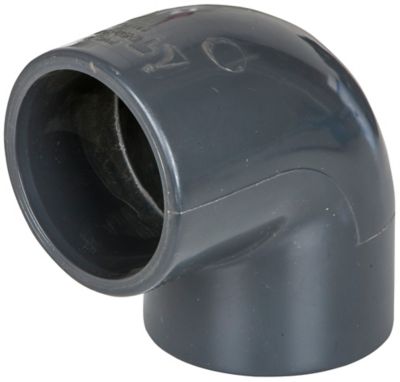 Coude PVC Gre à Coller 50-90 PN16 pour Piscine