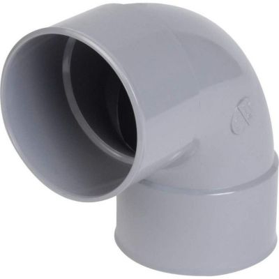 Coude PVC gris FF 87 degré 30 Diamètre 160 - Nicoll
