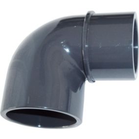 Coude réduit PVC Pression 90degrés Male Femelle 50mm / 50mm intérieur vers 50mm extérieur PN16 / Piscine et arrosage et évacuation