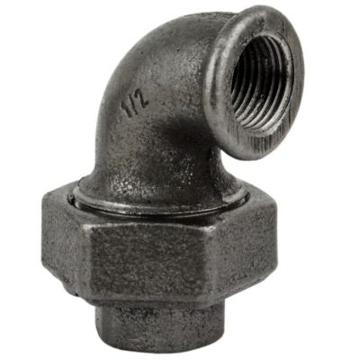 Coude union F/F fonte noire 20x27mm (3/4'')