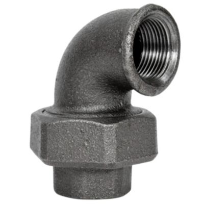 Coude union F/F fonte noire 20x27mm (3/4'')