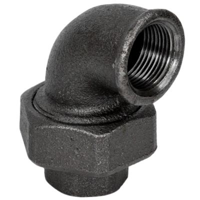 Coude union F/F fonte noire 20x27mm (3/4'')